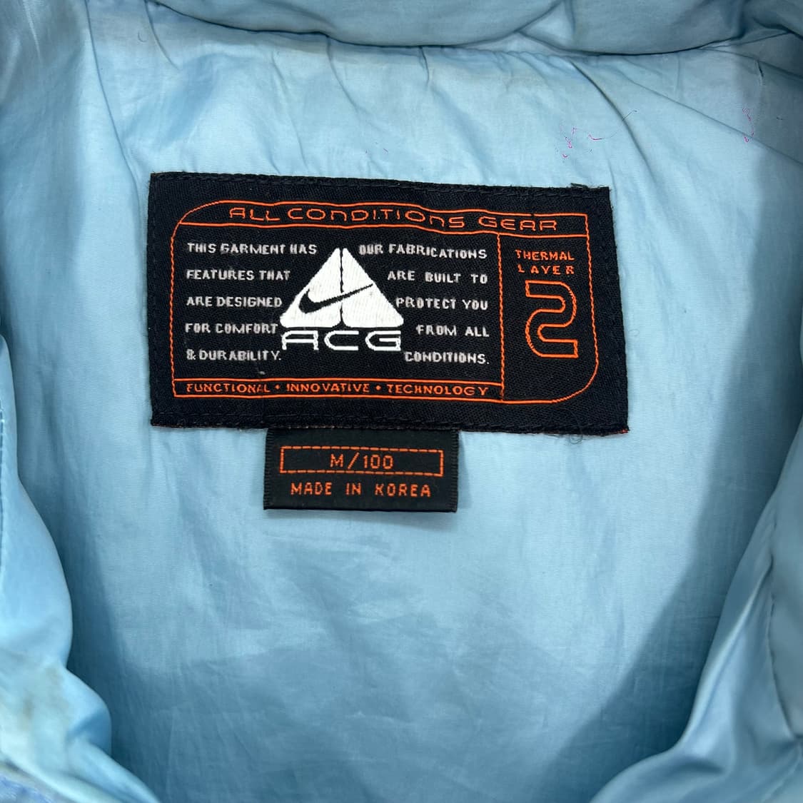 Nike 나이키ACG 스카이블루 패딩조끼 상품이미지6