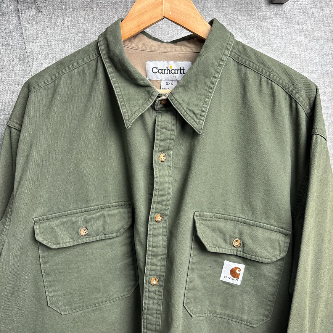 칼하트 카키셔츠 상품이미지3
