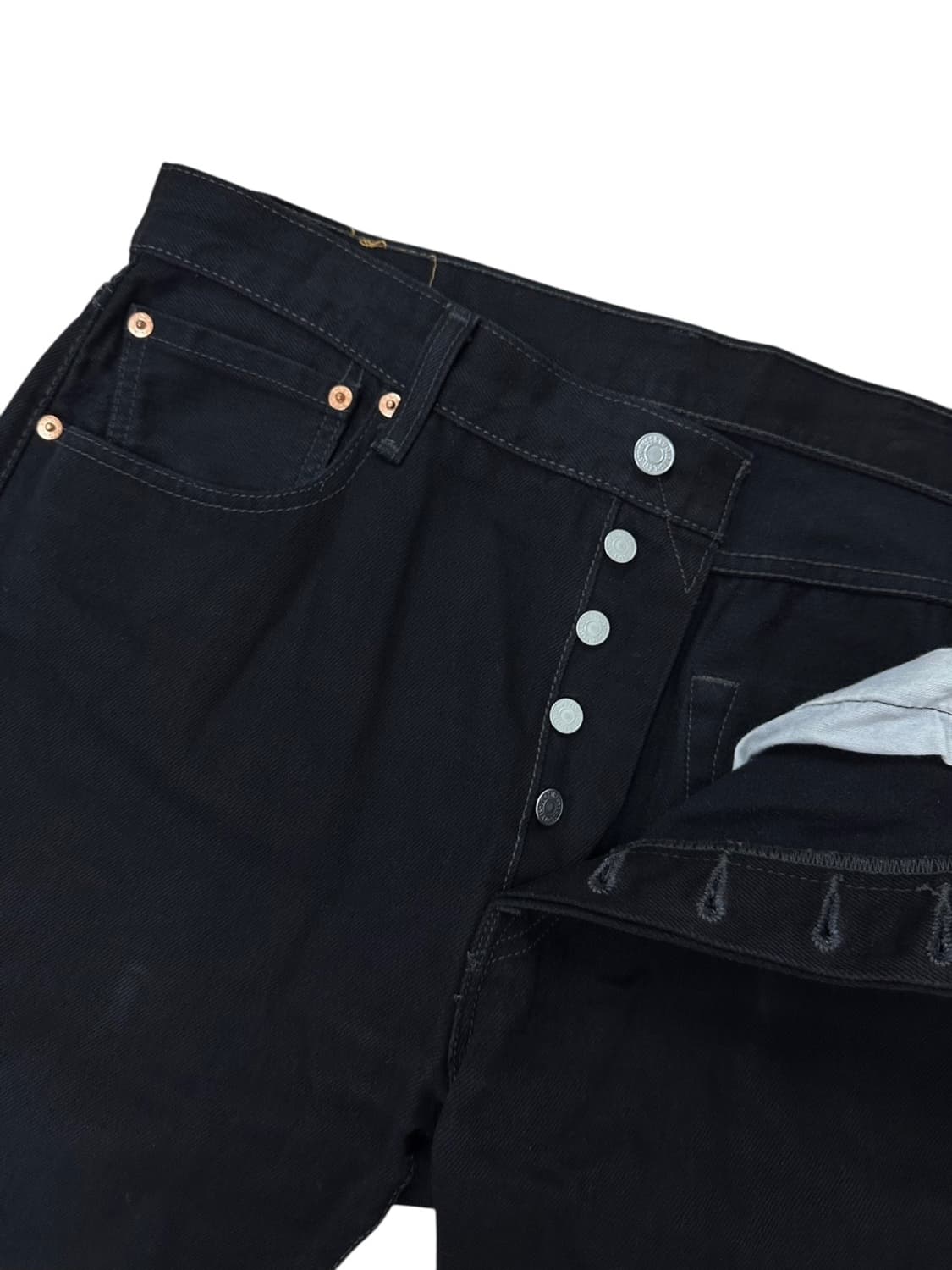 리바이스 501 블랙 데님 (34)  상품이미지4