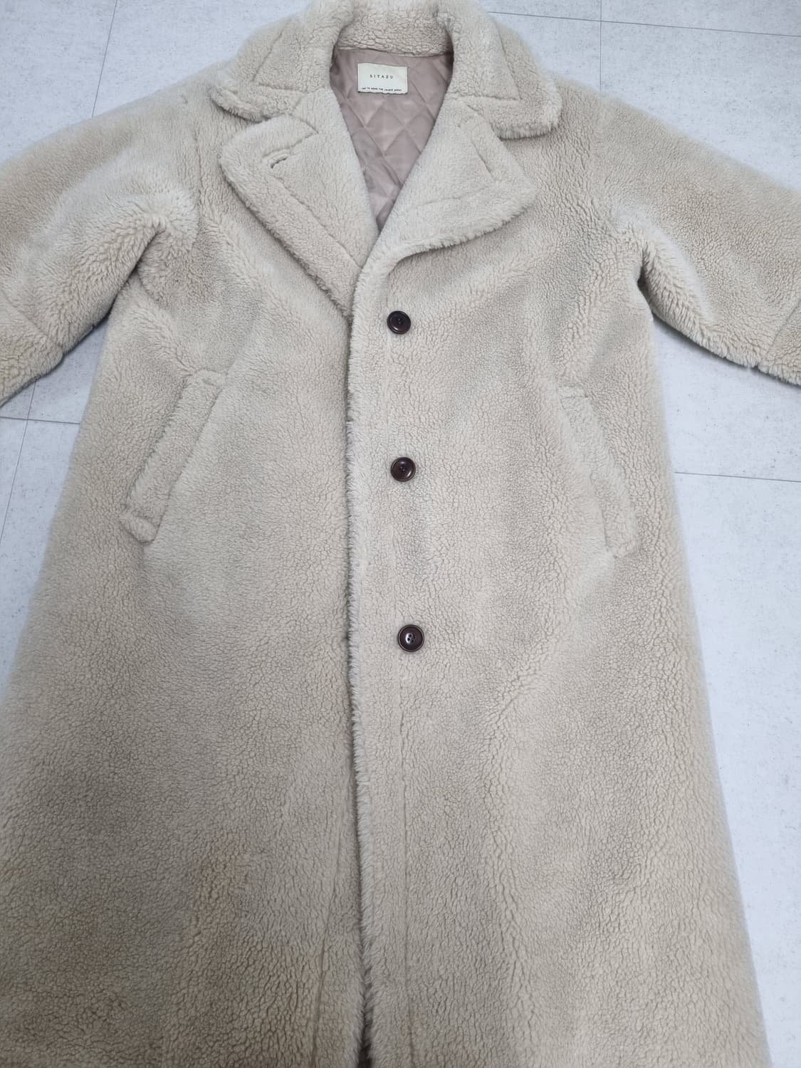 시야쥬 테디 롱 코트 상품이미지8