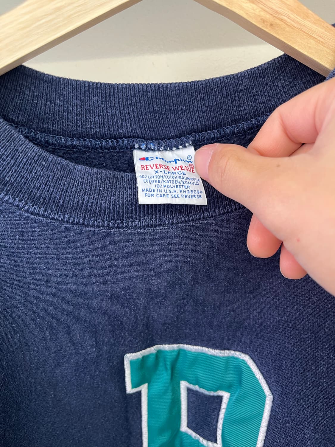 [XL] 90s 챔피온 made in usa 리버스위브 스웻 상품이미지2
