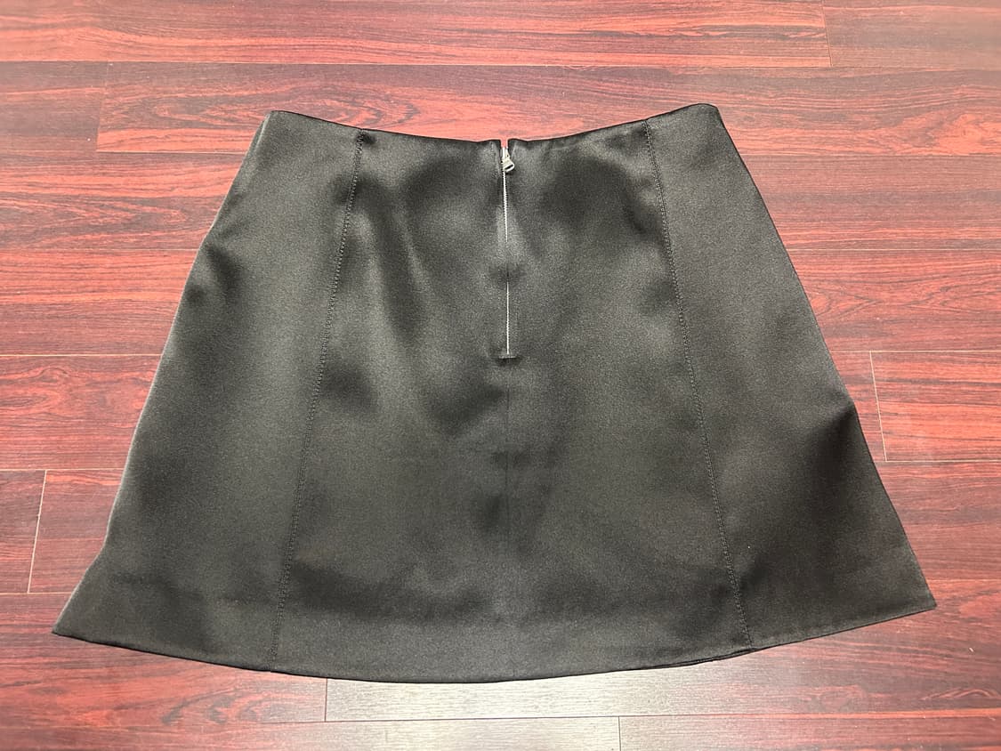 아르켓 새틴 미니 스커트 블랙 arket 상품이미지2