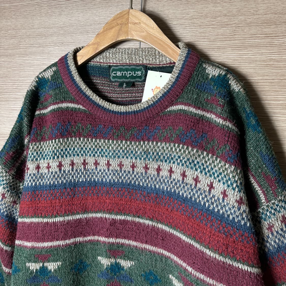 Campus 빈티지 패턴니트  상품이미지3