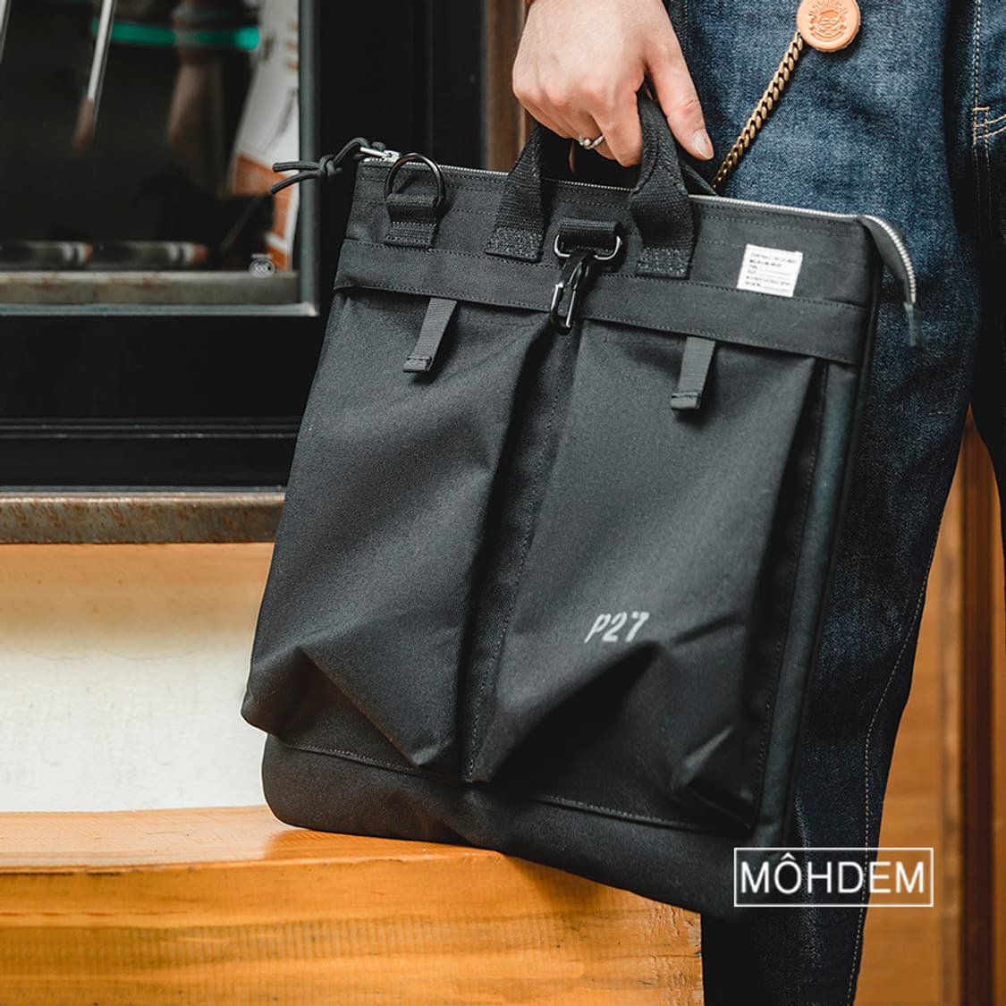 [Uinsex] 밀리터리 빈티지 캔버스백 상품이미지4