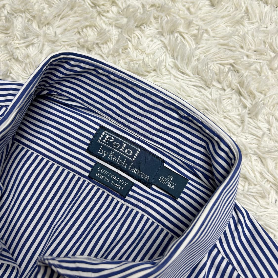 폴로 스트라이프 커스텀핏 셔츠 (S) 상품이미지4