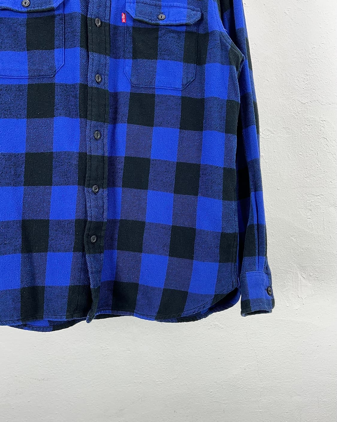 리바이스 블루 버팔로 체크 클래식 플랩 포켓 워크 플란넬 셔츠 자켓 상품이미지5