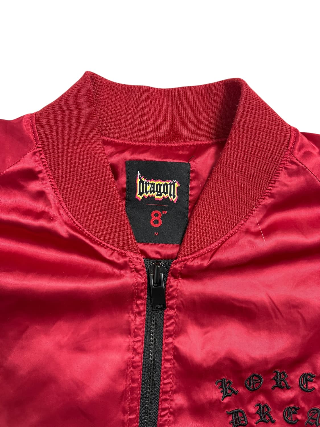 에잇세컨즈 지드래곤 용 자수 스카쟌 자켓 버건디 상품이미지7