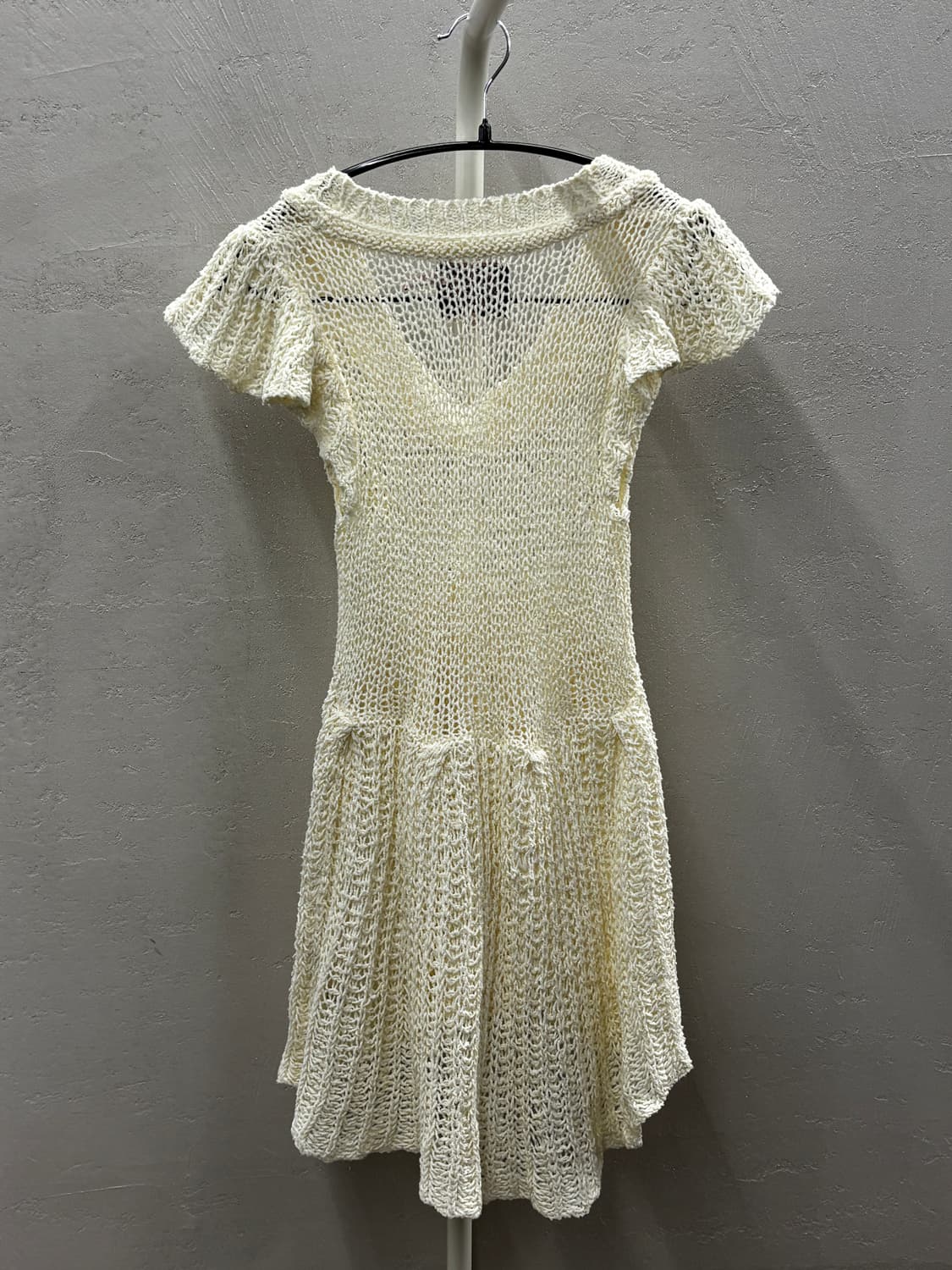 쥬시꾸뛰르 아이보리 니트 원피스 XS 상품이미지7