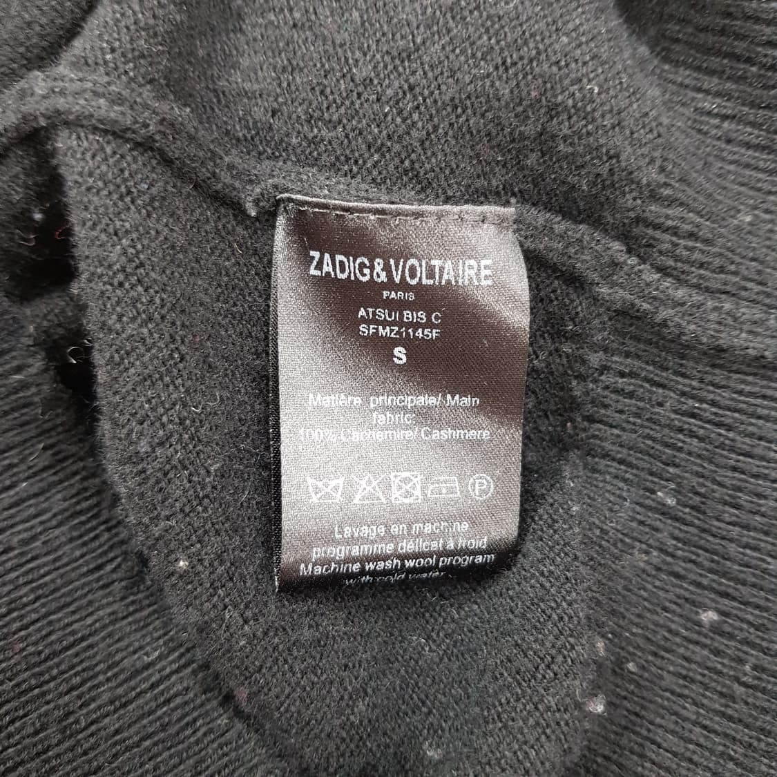 쟈딕앤볼테르 캐시미어 100 락앤롤 니트 S사이즈 상품이미지5