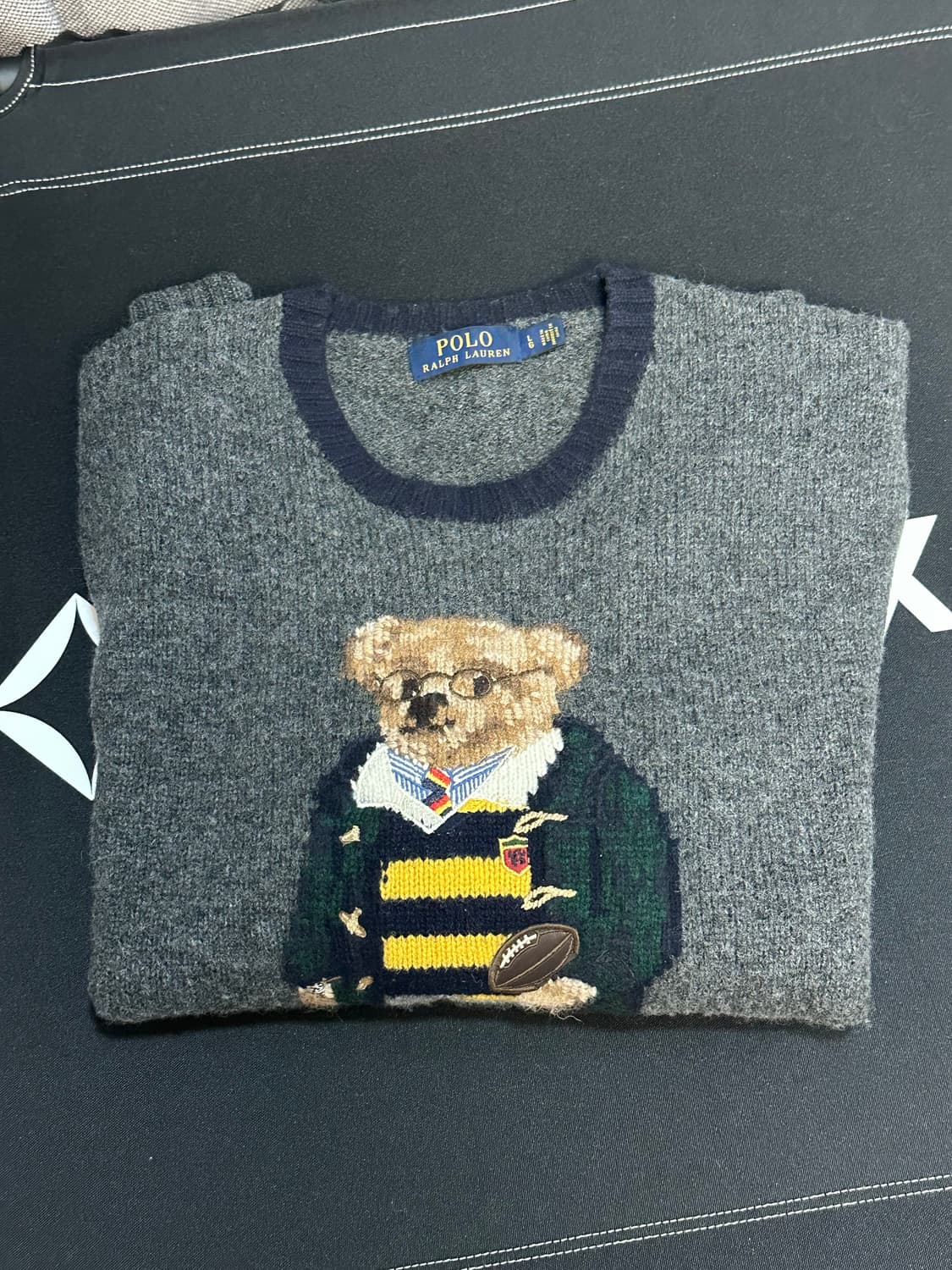 폴로 랄프로렌 해리포터 베어 럭비니트 그레이 상품이미지1