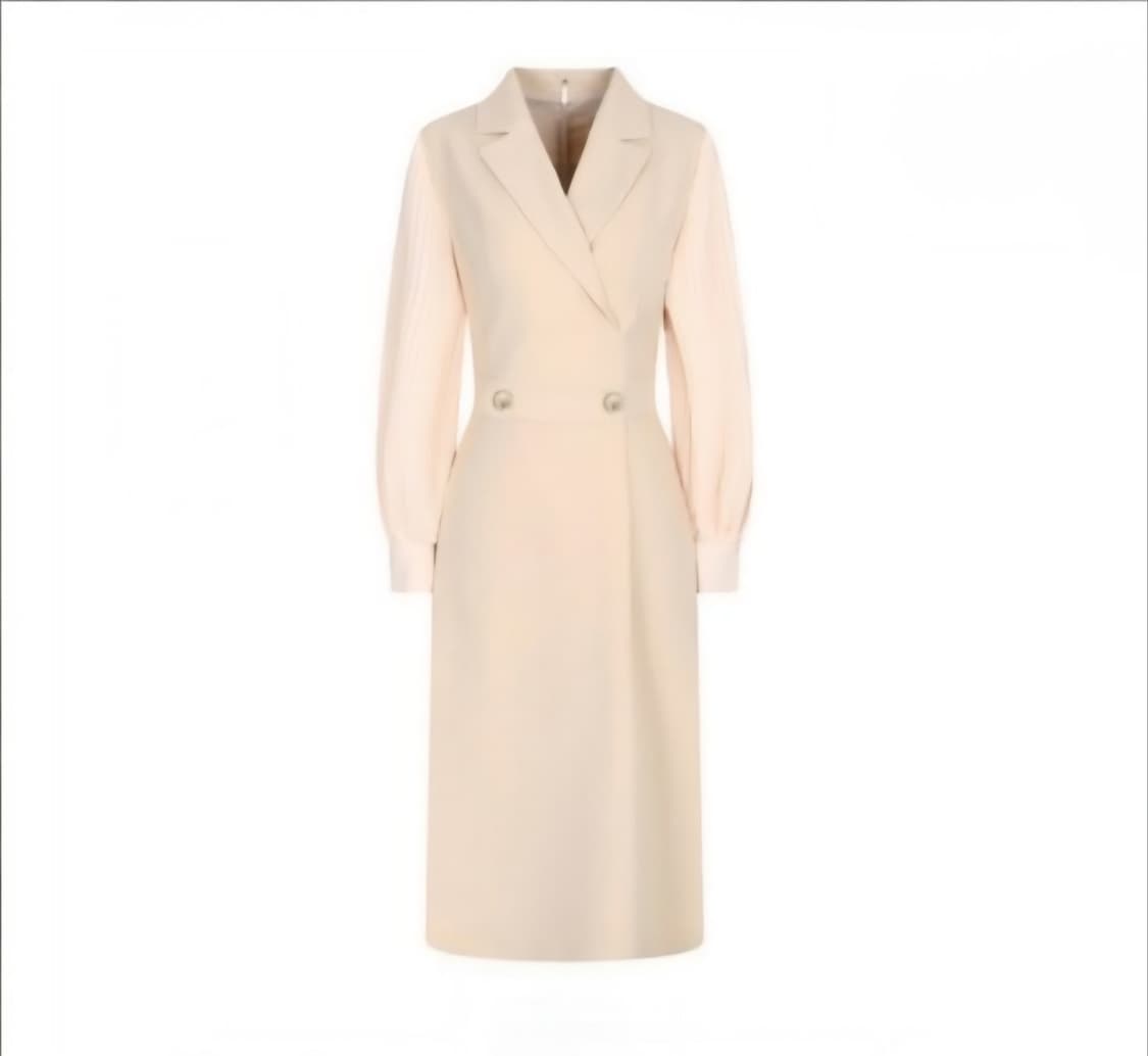 [55]JJ지고트 플리츠 볼륨 소매 카라 원피스 상품이미지1