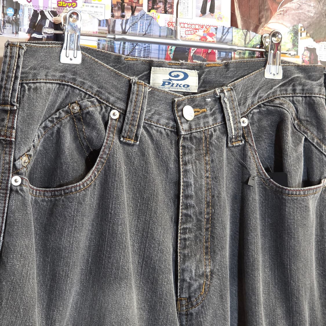 피코 빈티지 카고 그레이 데님 팬츠 상품이미지6