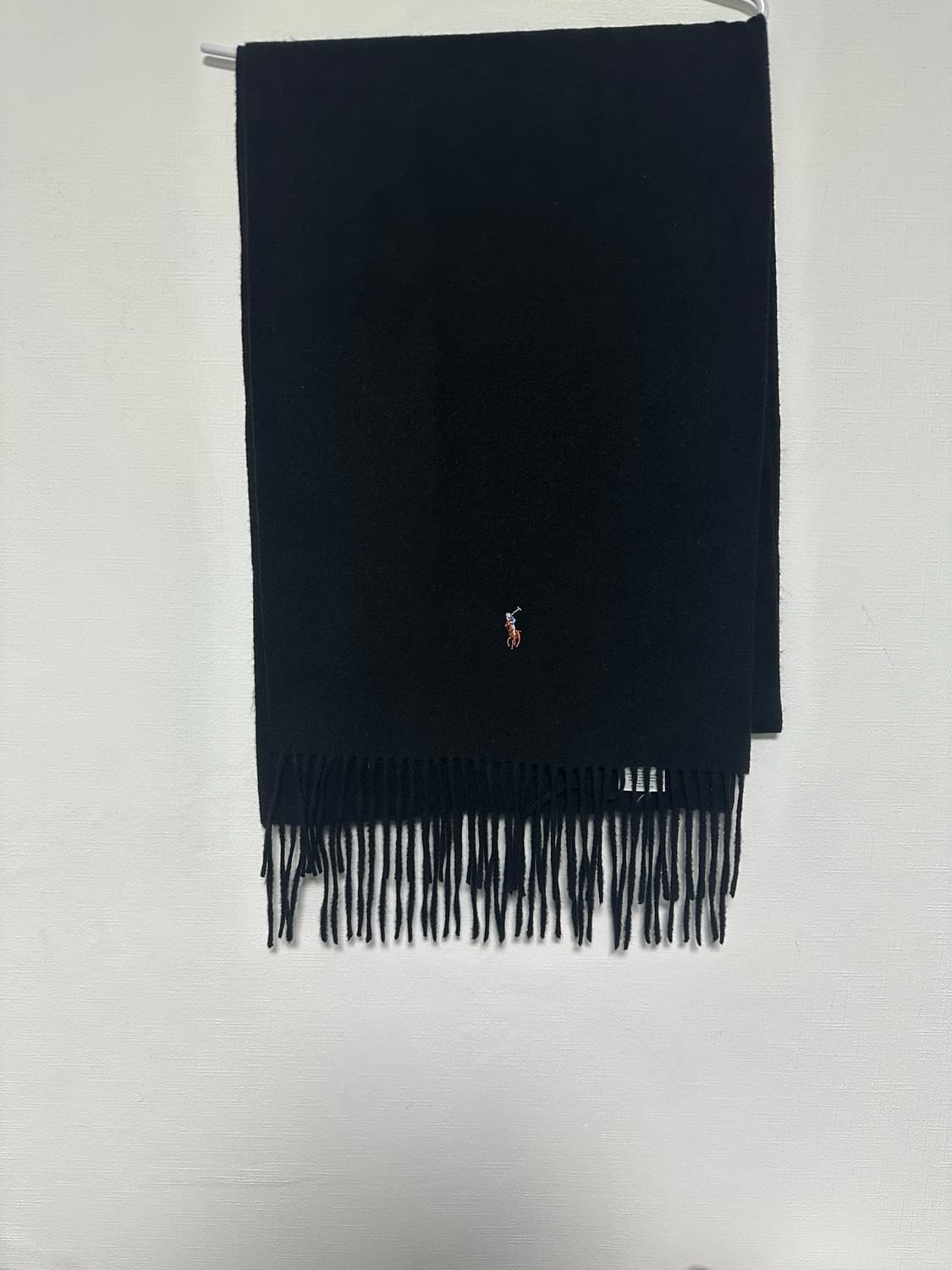 폴로 랄프로렌 램스울 머플러 블랙 상품이미지1