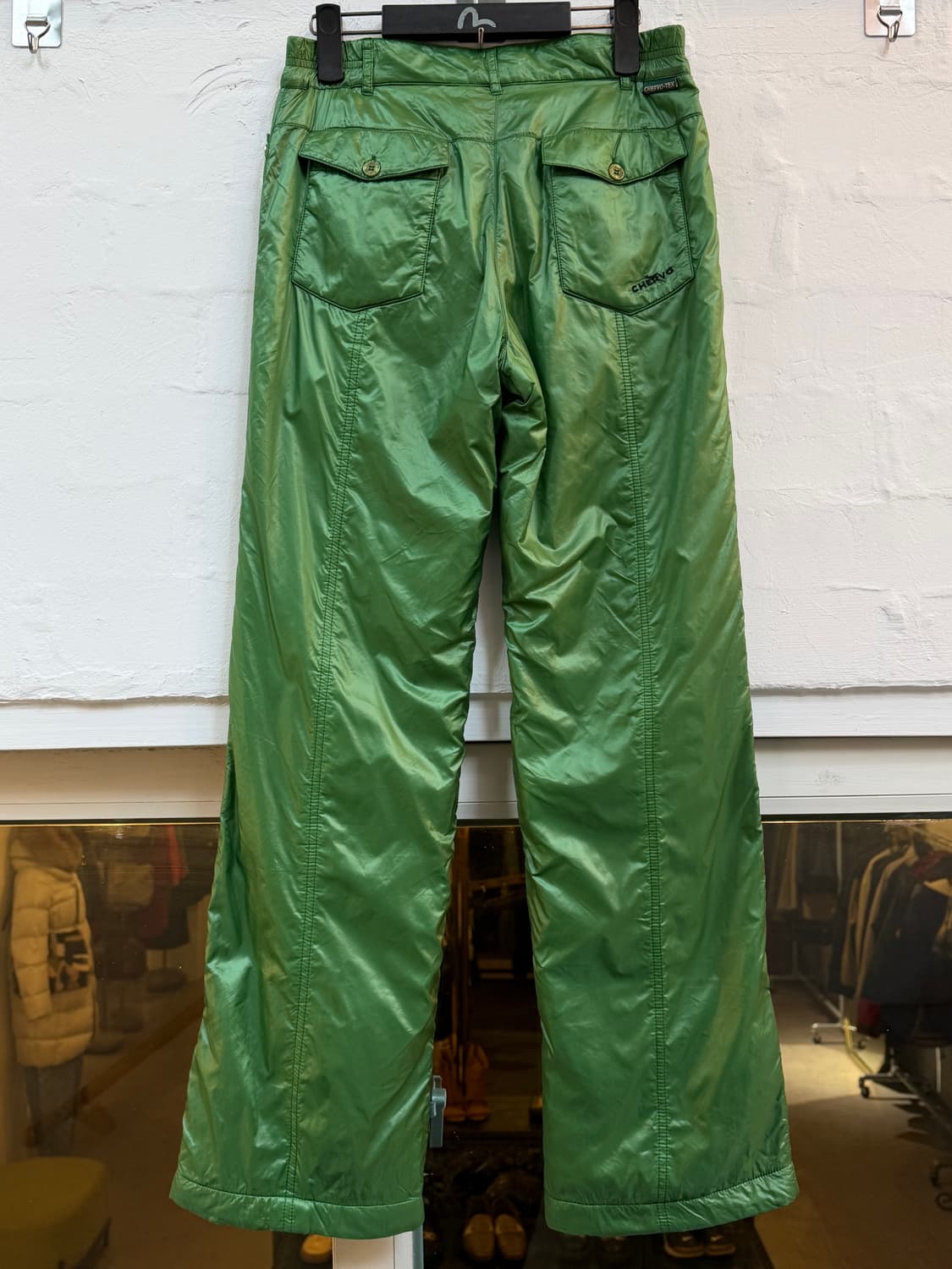 Chervo 쉐르보 나일론 패딩 팬츠 그린 IT44 상품이미지9