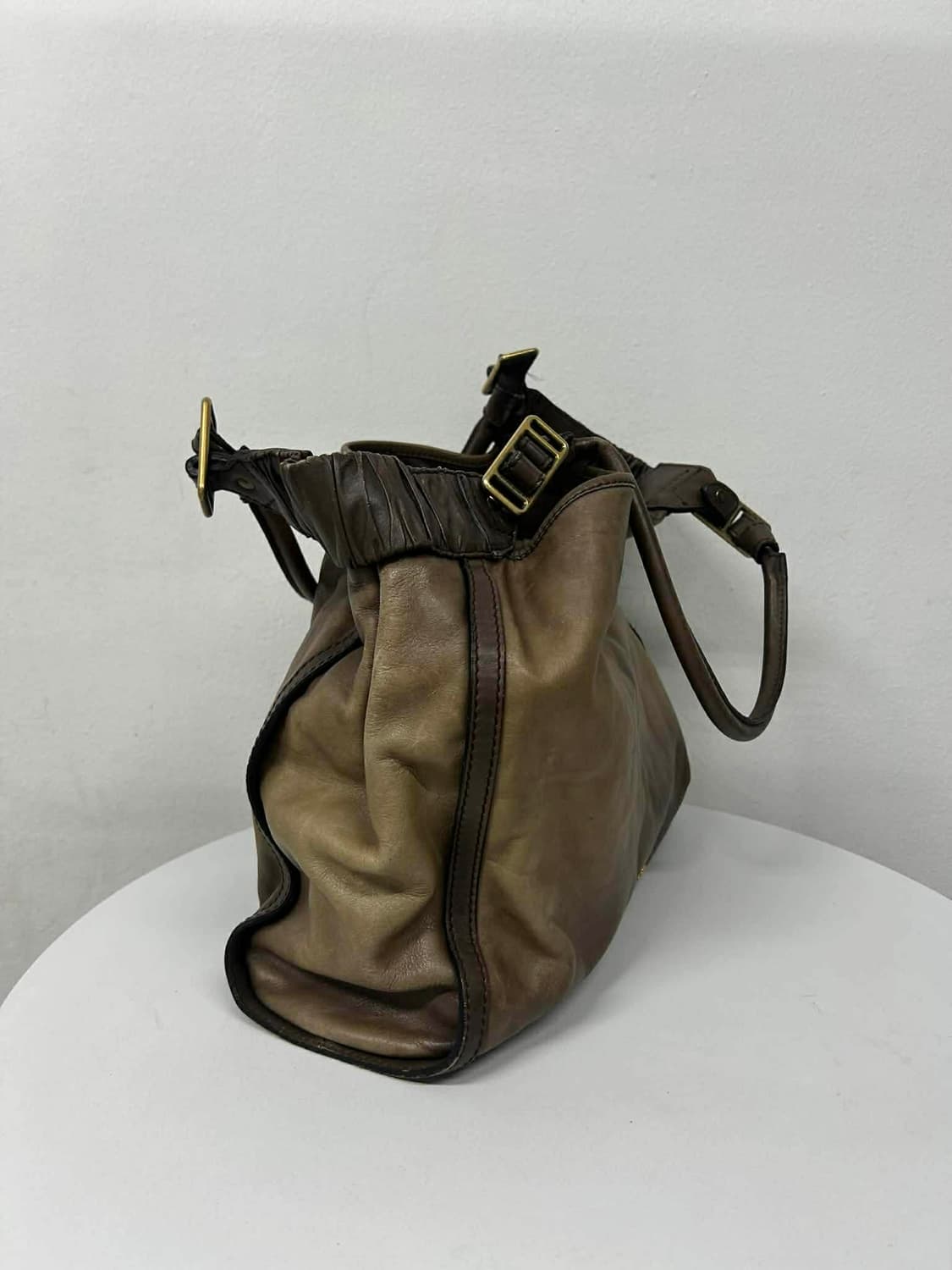 버버리 빈티지 레더 숄더백 토트백 상품이미지3