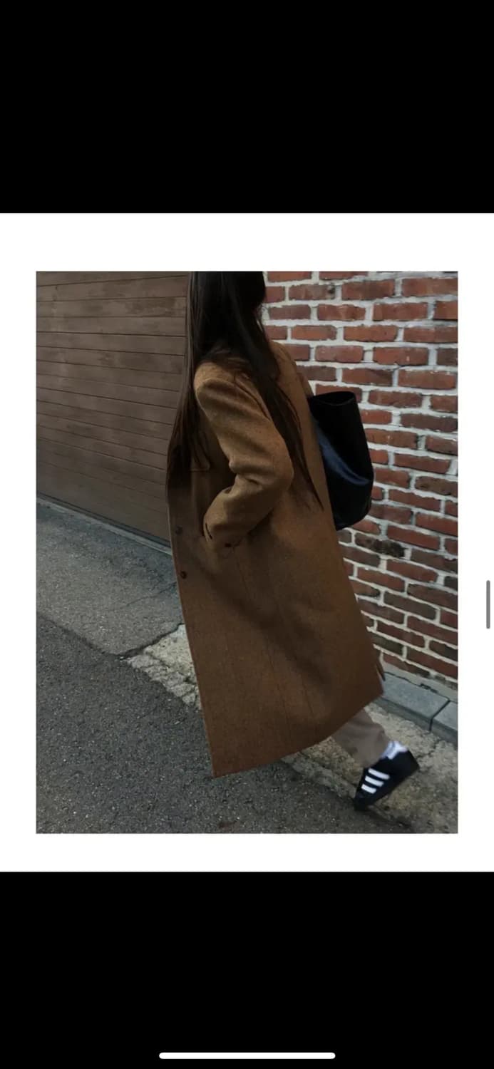 런던플랏 메리노울 헤링본 코트 상품이미지4