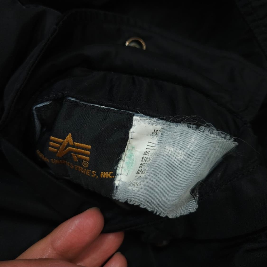 알파인더스트리 Ma-1 블랙 상품이미지5