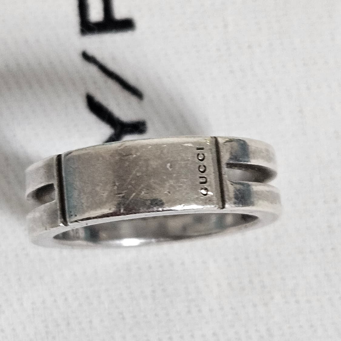 구찌 스몰로고 실버925 반지 16호 상품이미지5
