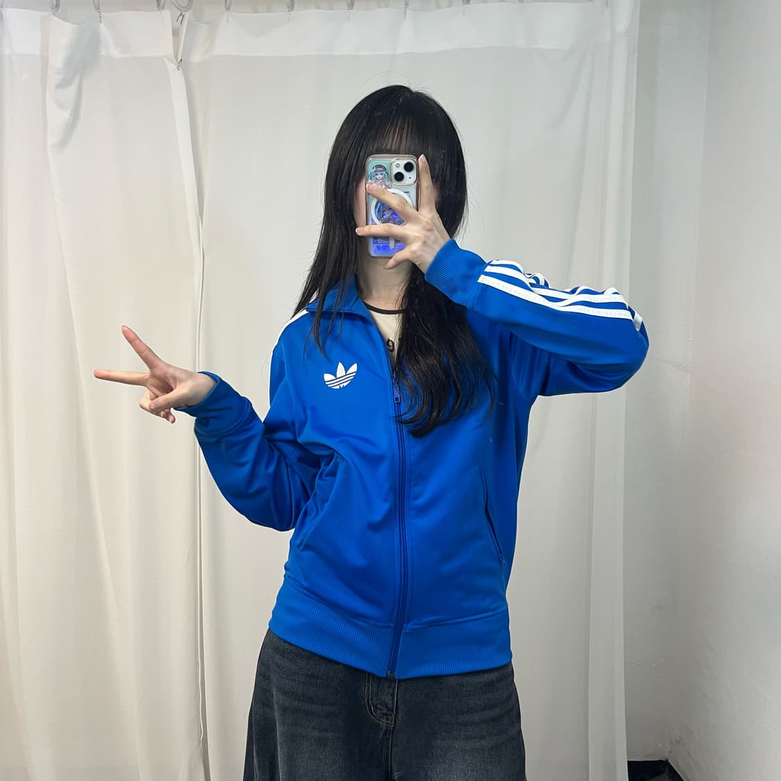 Adidas blue vintage Firebird jersey 상품이미지2