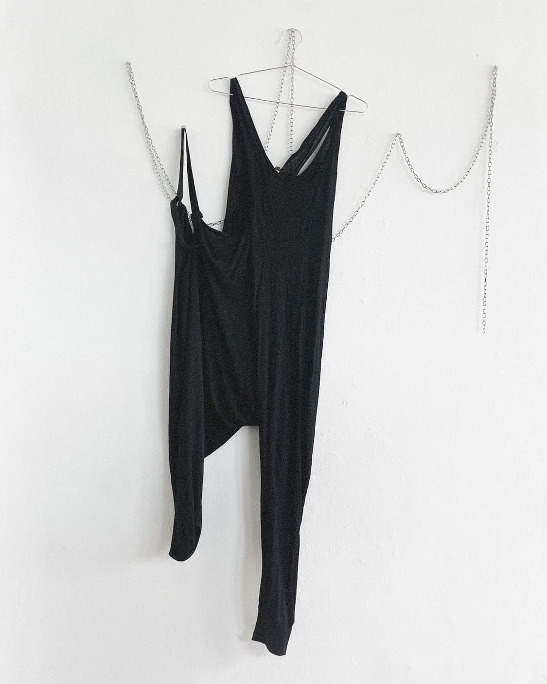 new* 디젤 블랙 골드 드레이프 본디지 스트랩 점프수트 상품이미지5