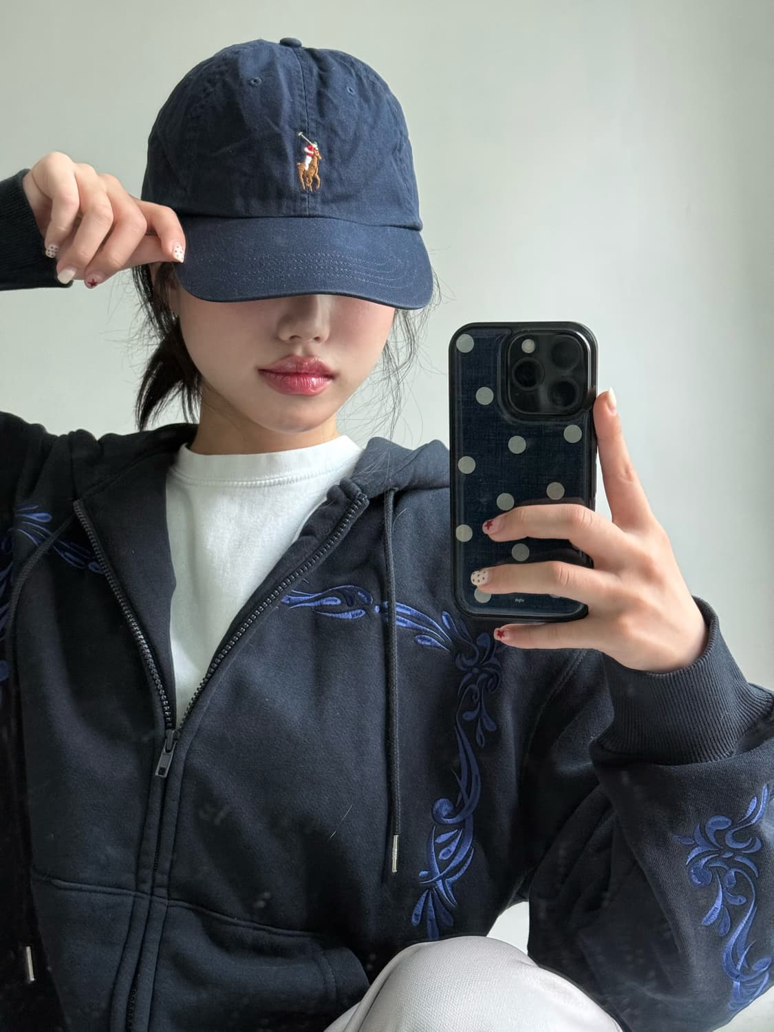 폴로 네이비 포니 캡 상품이미지2