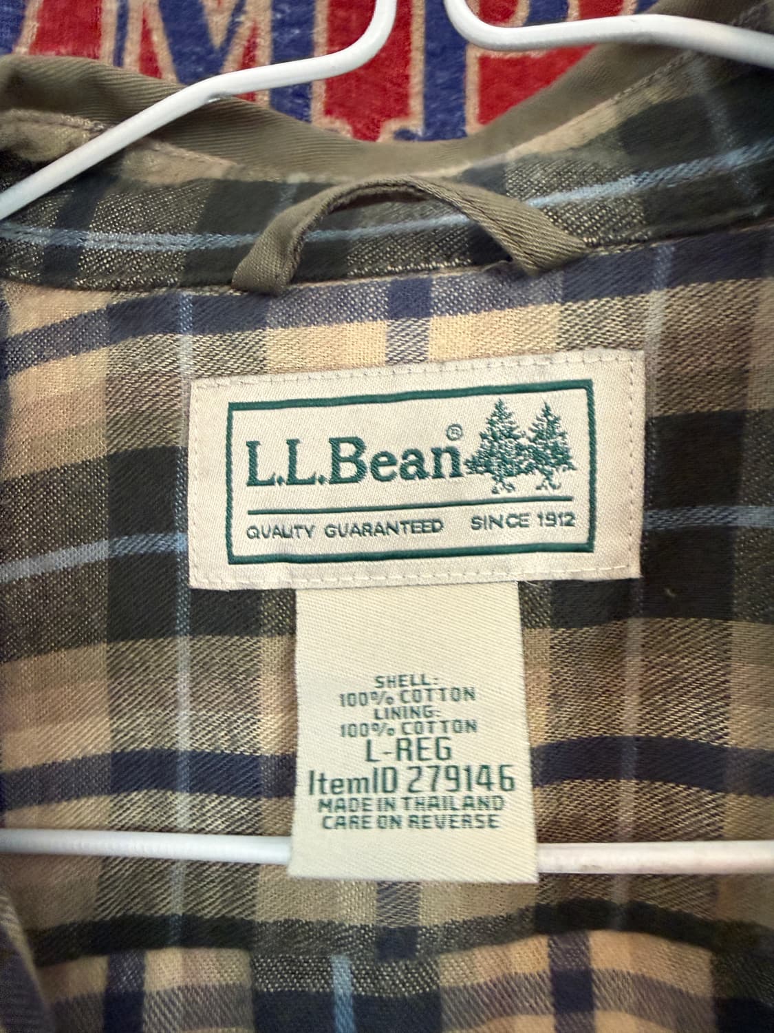 L.L bean 엘엘빈 코튼 셔츠 자켓 L 상품이미지4
