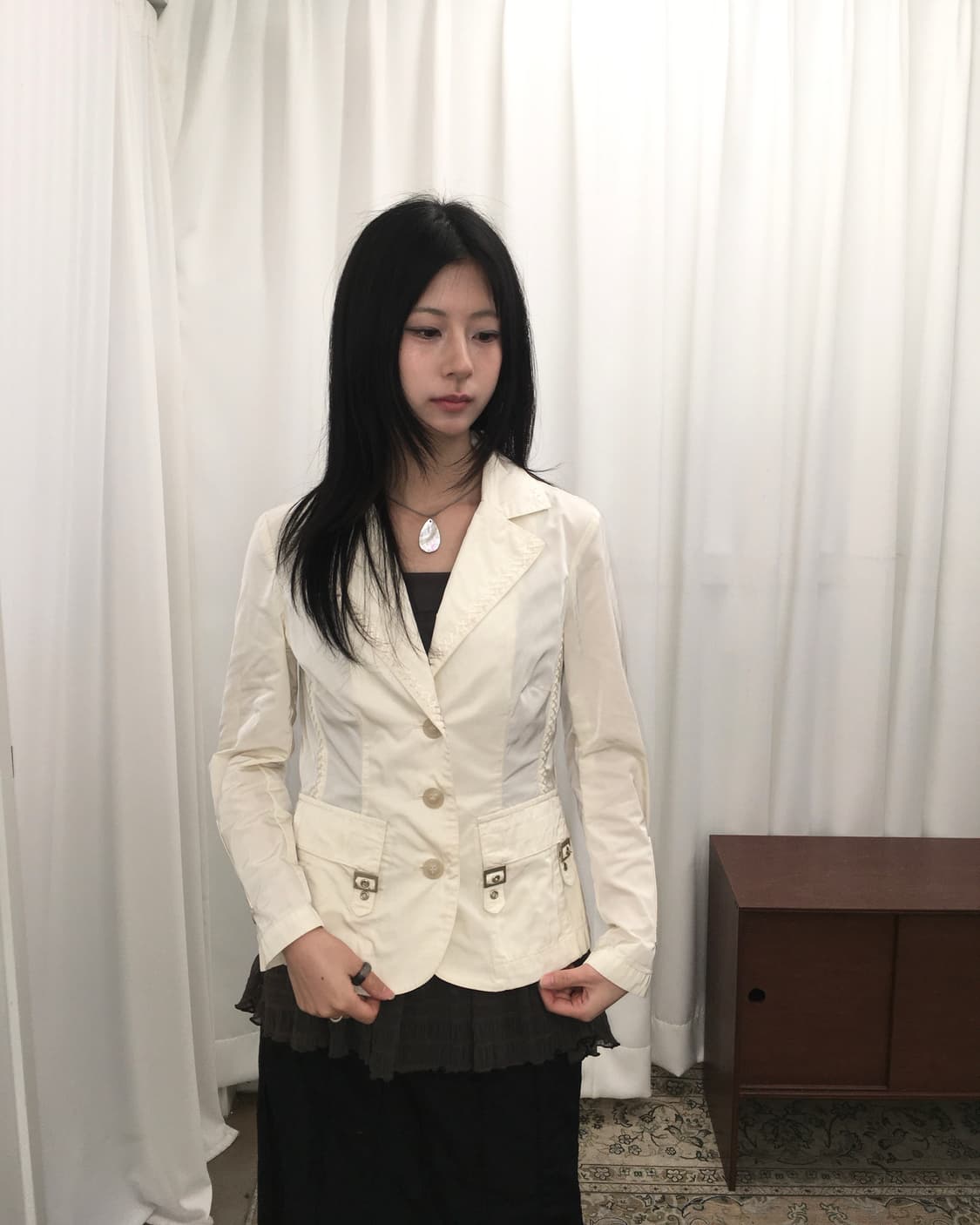 아이보리 블레이저 상품이미지2