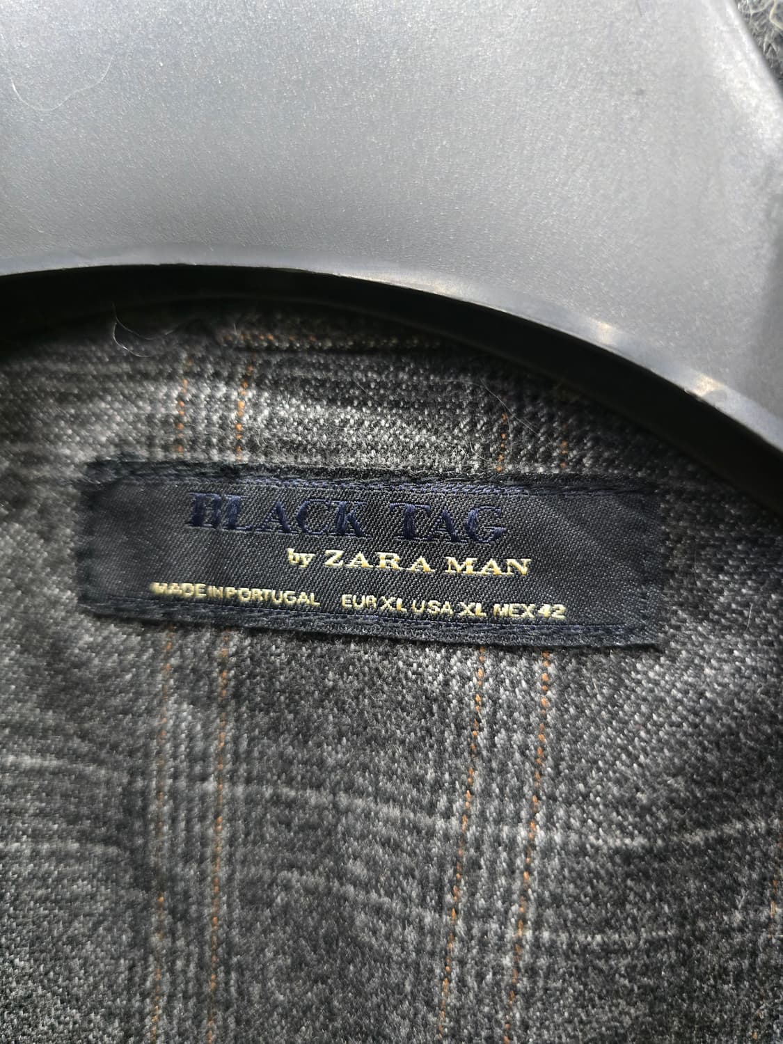 자라 남성 울 더블 버튼 회색 코트 상품이미지10