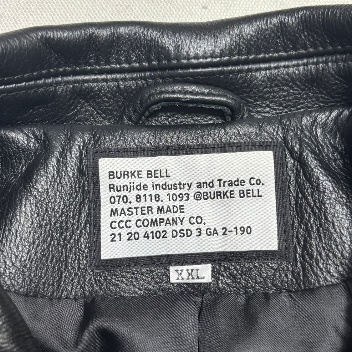 XXL 에이징 씨씨 카우레더 자켓 상품이미지4