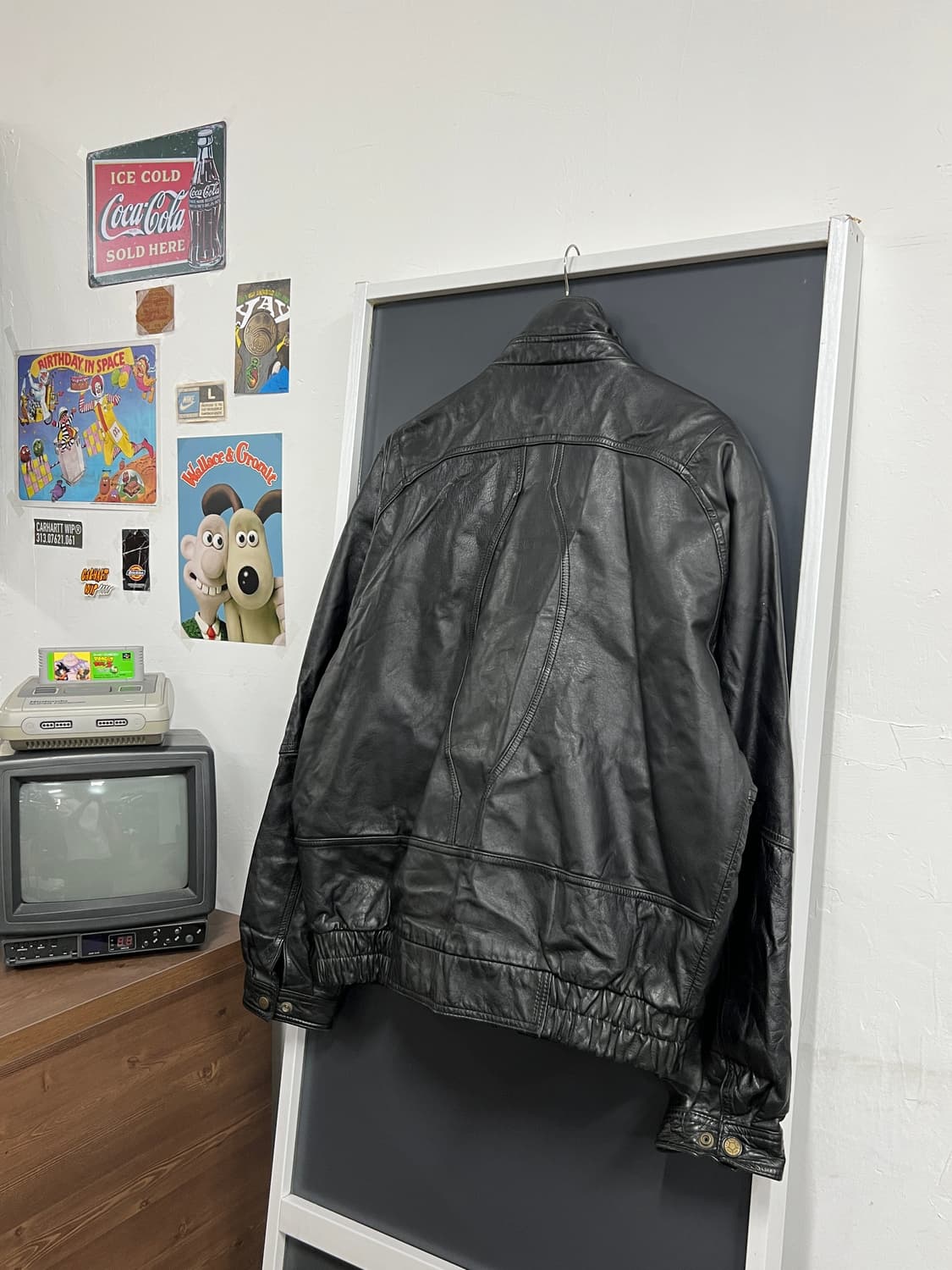 90s' AIperna Vintage 빈티지 램스킨 양가죽 레더 자켓 상품이미지9