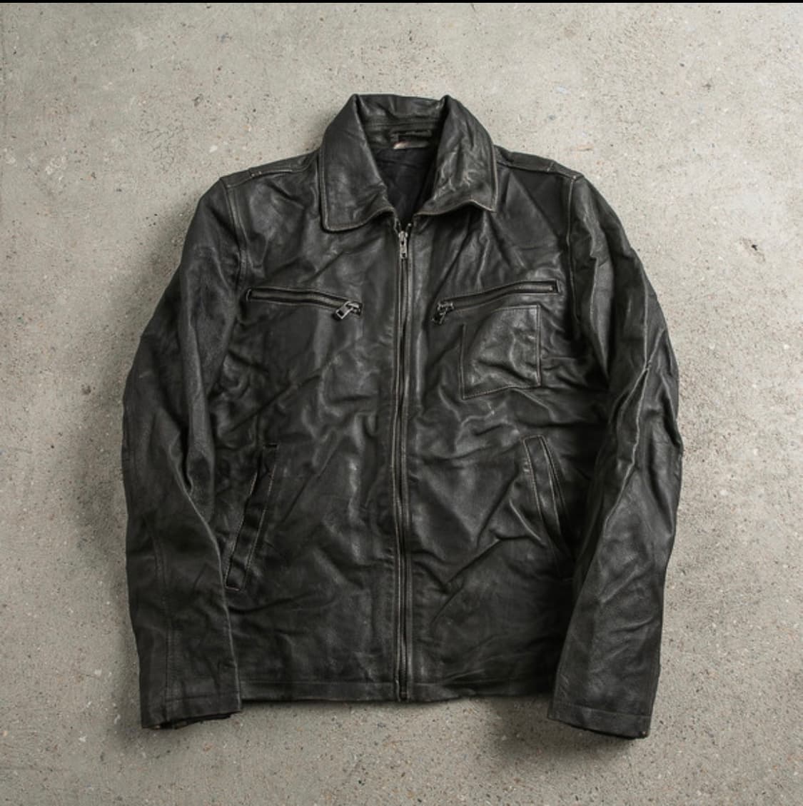 Cowhide Single Rider Jacket  상품이미지1