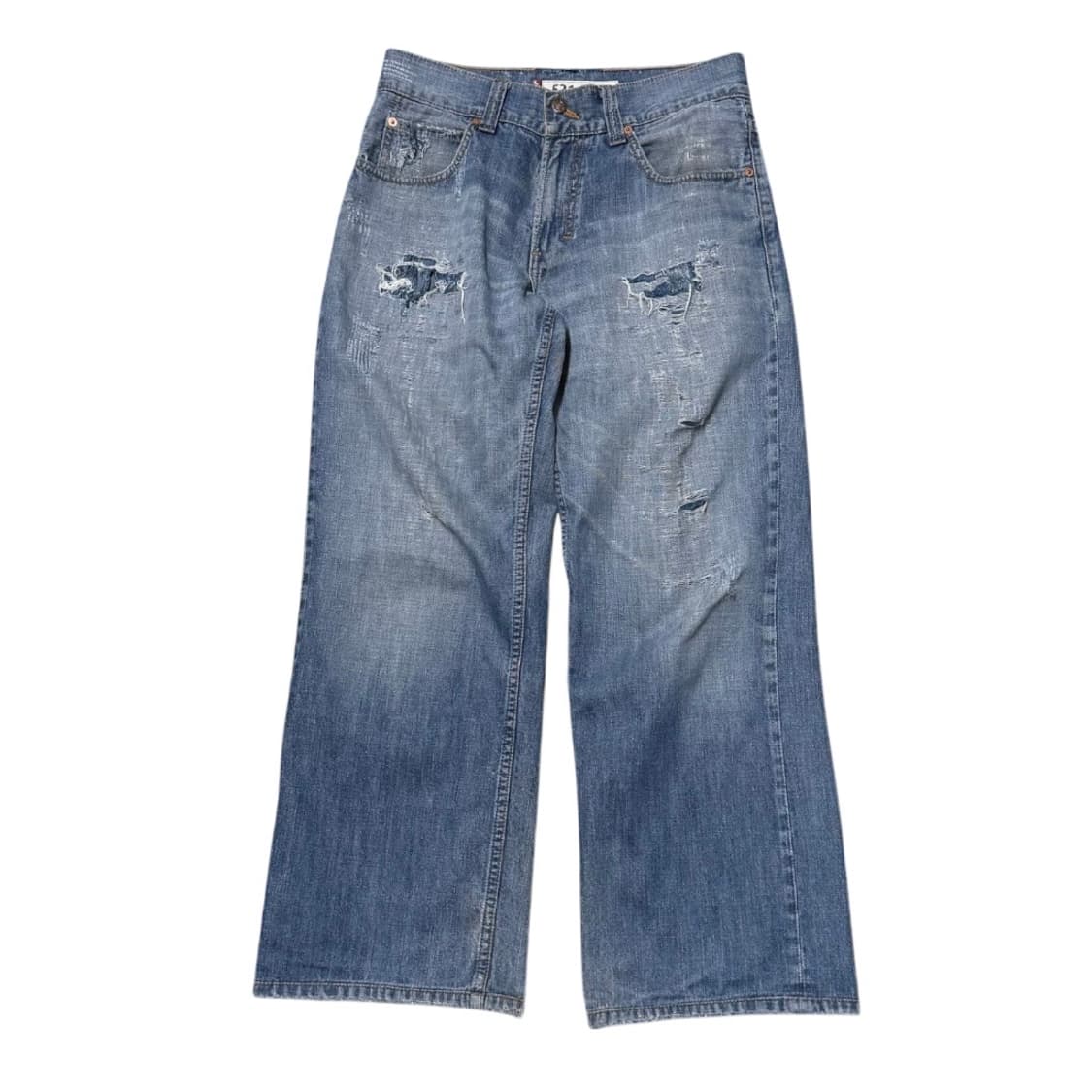 리바이스 521 와이드 레그 그런지 워싱 데님팬츠 상품이미지4