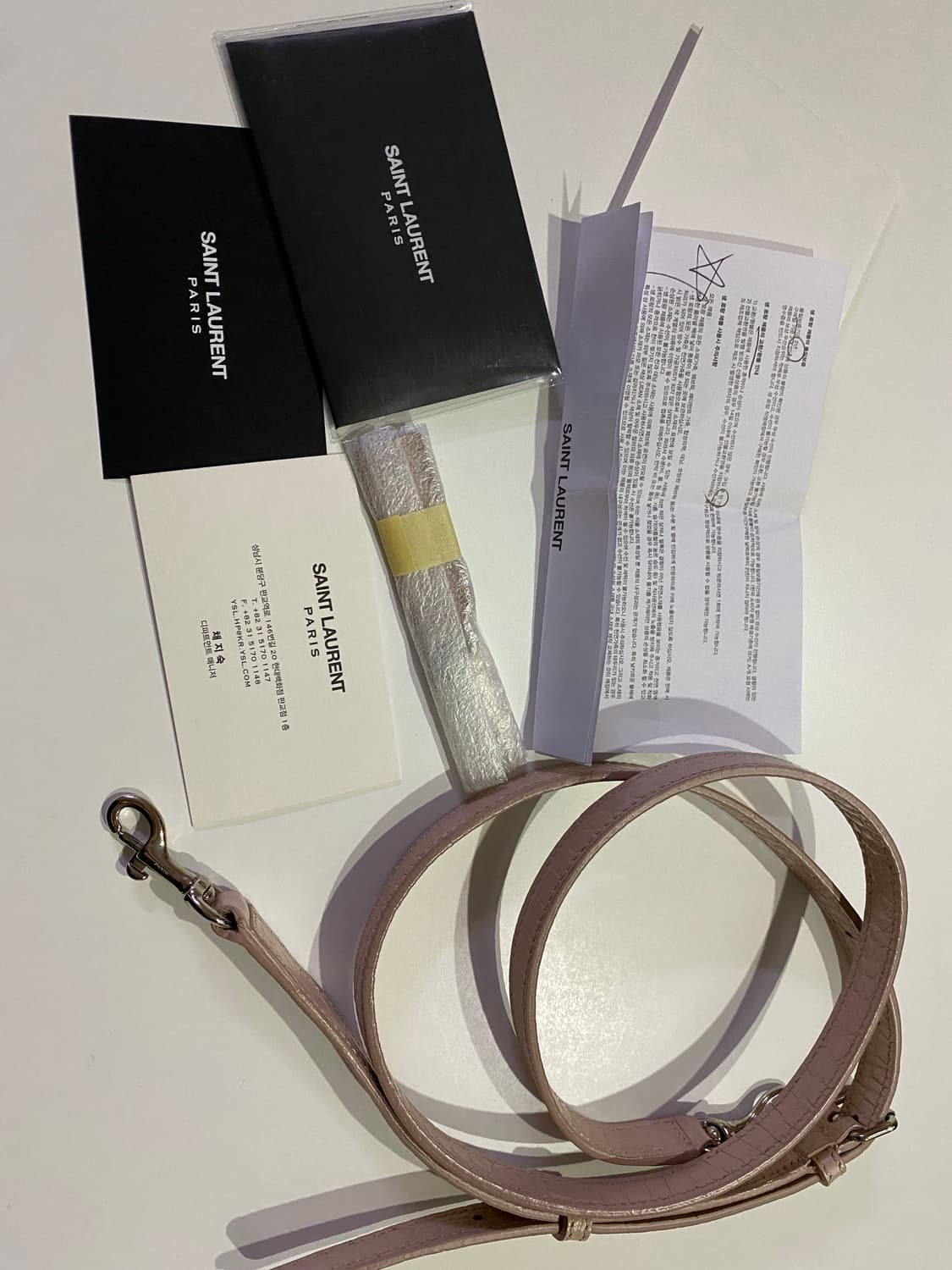 생로랑 삭드쥬르 베이비 핑크크로커다일 상품이미지8