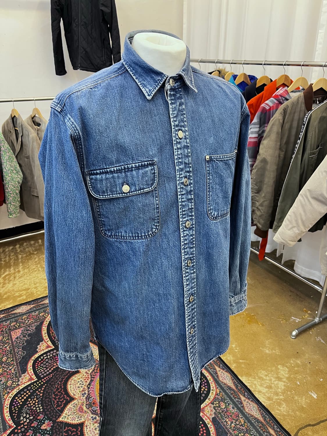 폴로 랄프 로렌 더블 포켓 데님 셔츠 상품이미지1