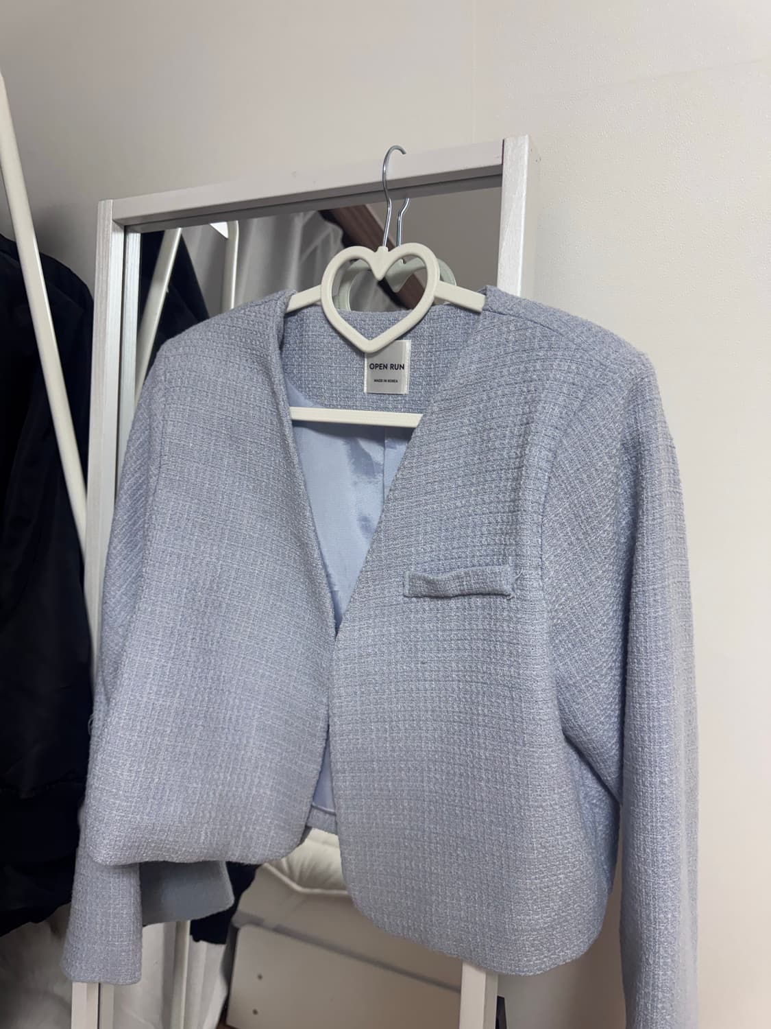 보세 트위드 자켓 여름용 소라색 상품이미지1