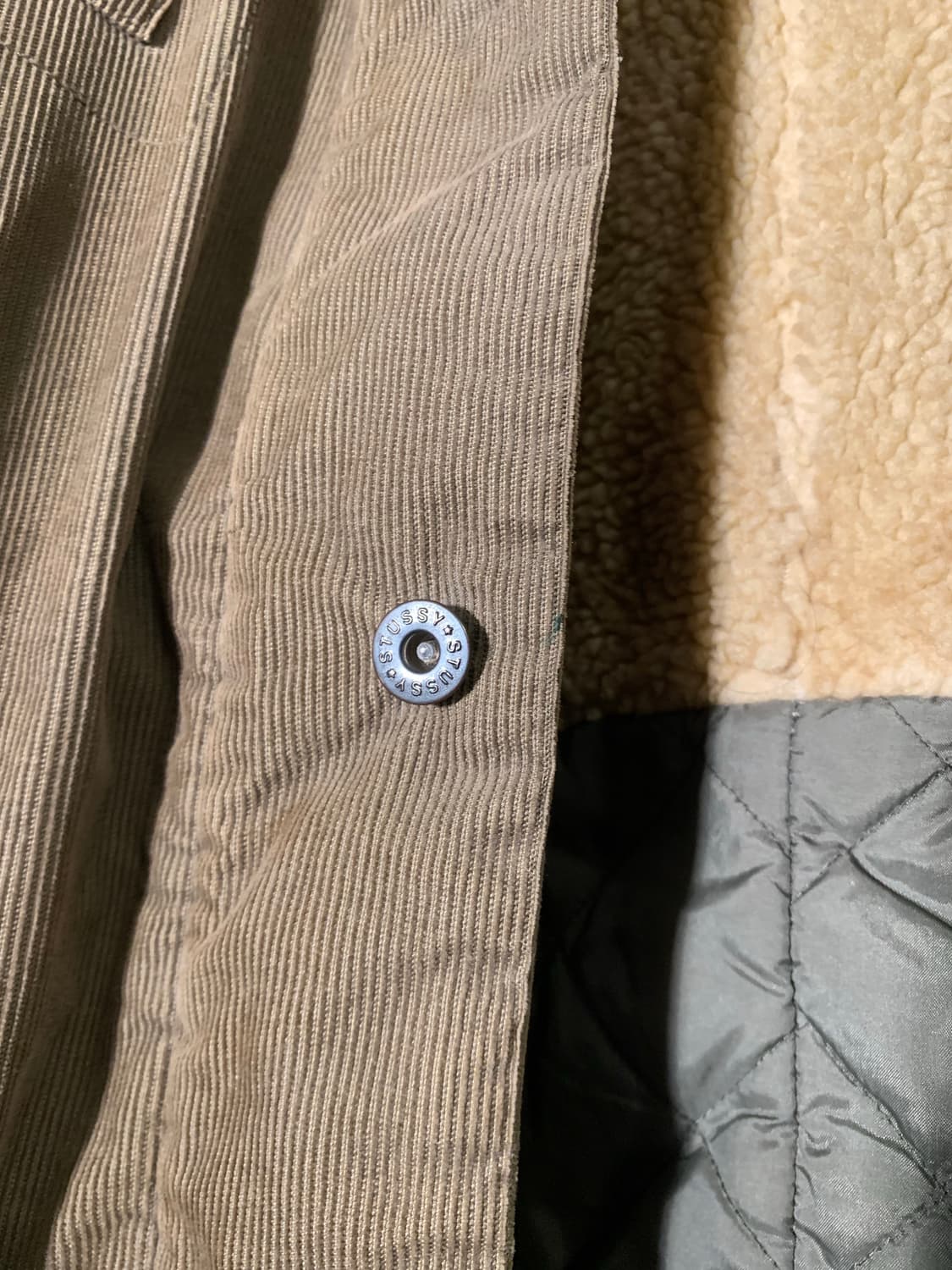 00’s 스투시 authentic gear 코듀로이 보아 워크자켓 상품이미지6