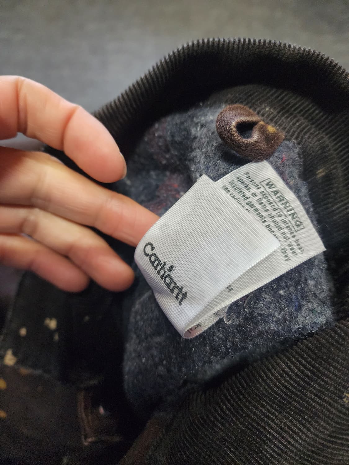 칼하트 코듀로이 넥 초어  자켓 브라운 XL 상품이미지5