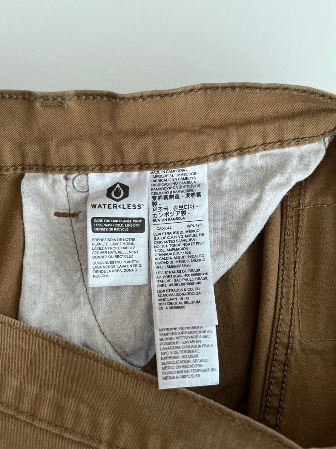 32) 리바이스 505 브라운 코튼 팬츠 상품이미지4