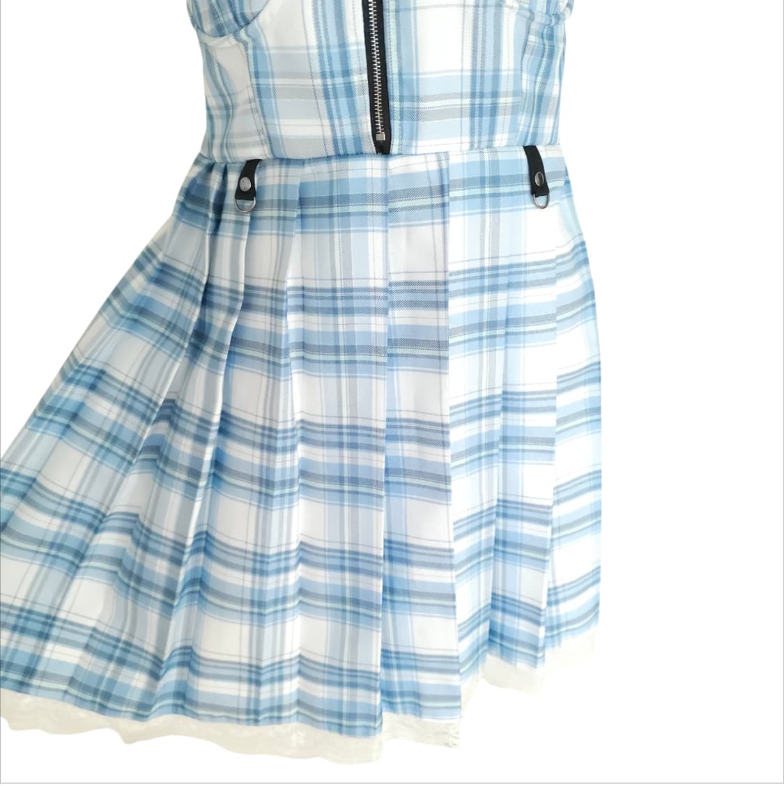 VOLCAN & APHRODITE 아이돌깔 하이틴 키치룩 체크무늬원피스 상품이미지3