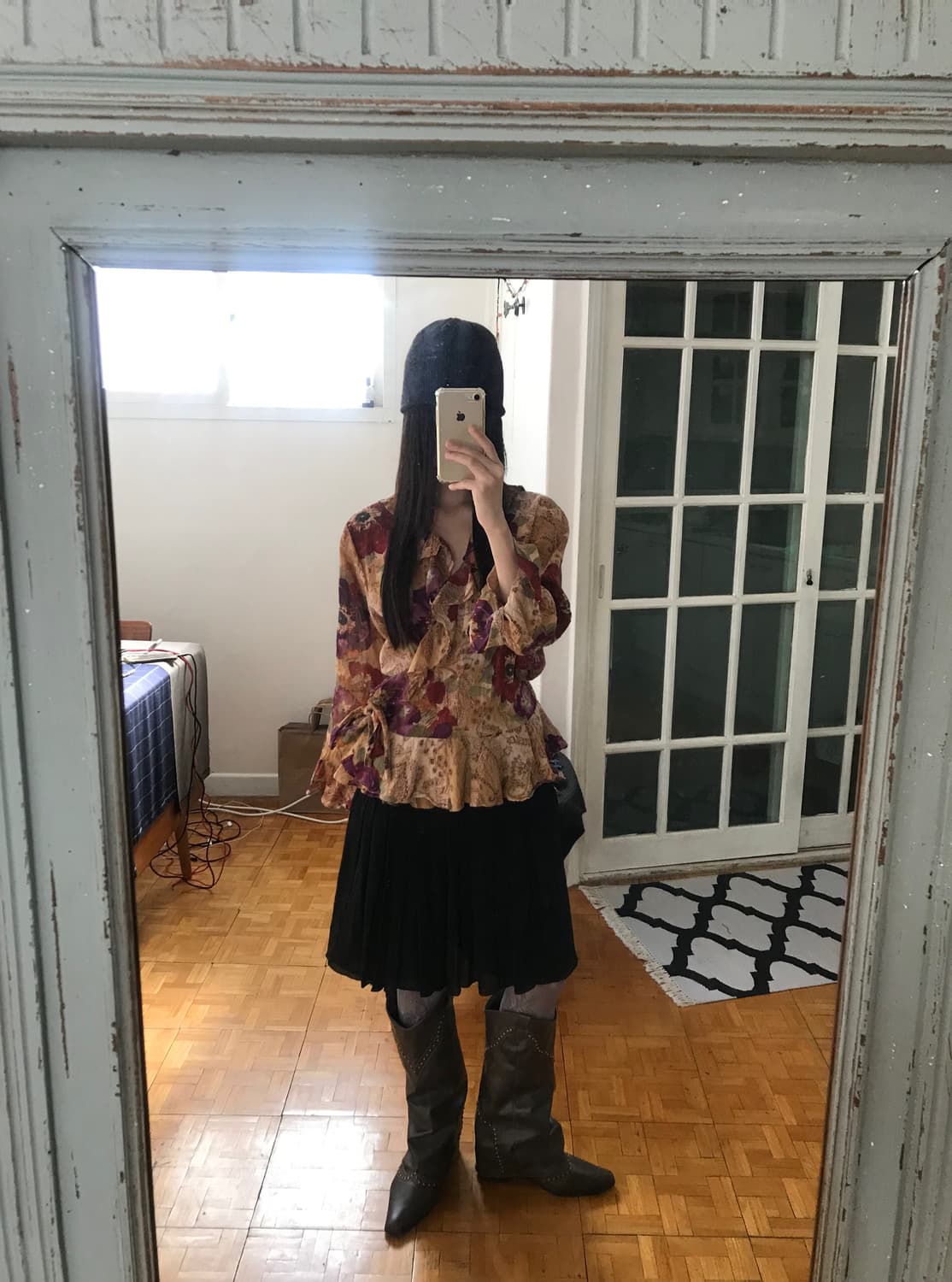 vintage pattern wrap shirts 상품이미지2