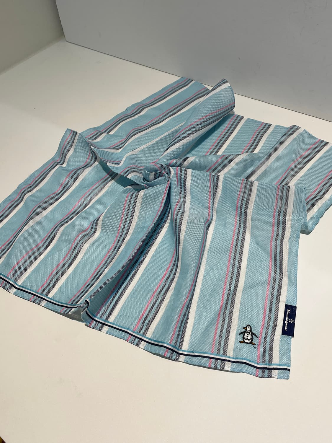 먼싱웨어 00s 재팬 자수 로고 쁘띠 손수건 A1448 상품이미지2