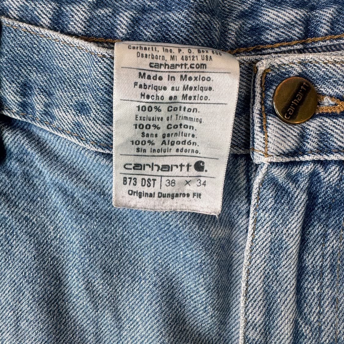 칼하트 더블니 데님팬츠 상품이미지3