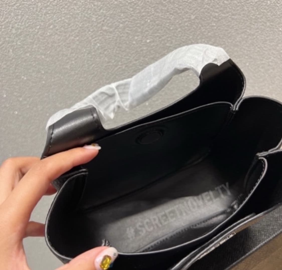 프라다 뷰티 레더 미니 토드백 블랙 풀박스  상품이미지6