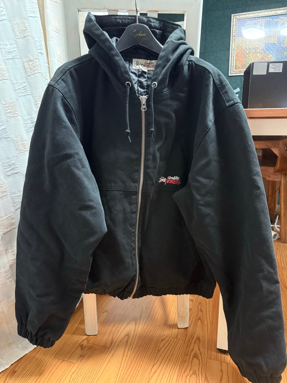 (새제품) 스투시 캔버스 워크 자켓 워시드블랙 L 상품이미지1