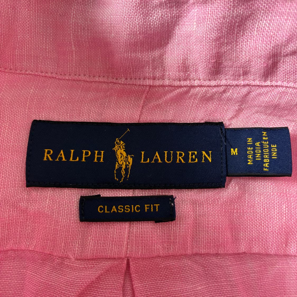 Polo  폴로 랄프로렌 자수 라이트핑크 린넨 셔츠  상품이미지4