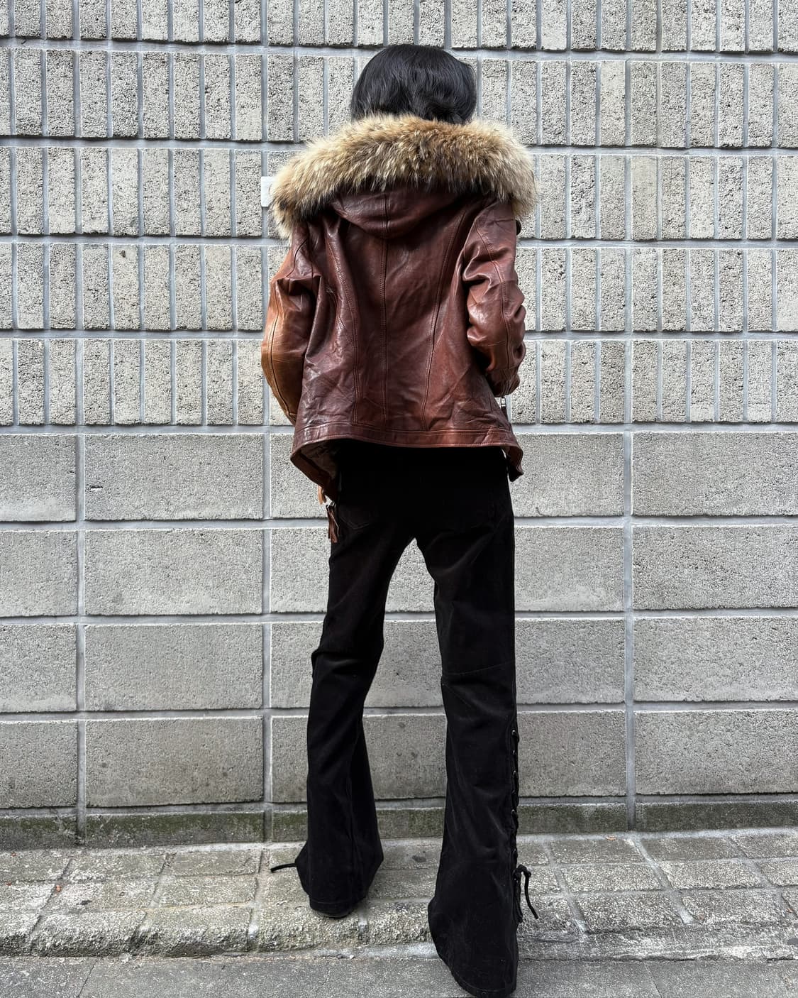 사이드 아일렛 디테일 부츠컷 팬츠 상품이미지5