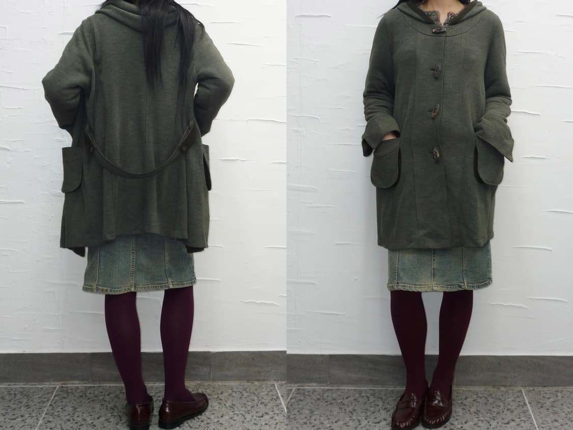 Toggle button lobe cardigan 상품이미지1