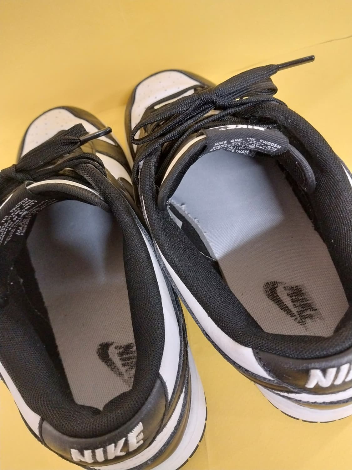 남성 나이키 덩크 로우 범고래 레트로 검흰 운동화 (280) 상품이미지6