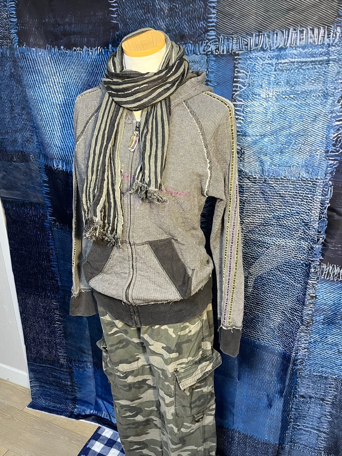 그런지 그레이 후드집업 상품이미지6