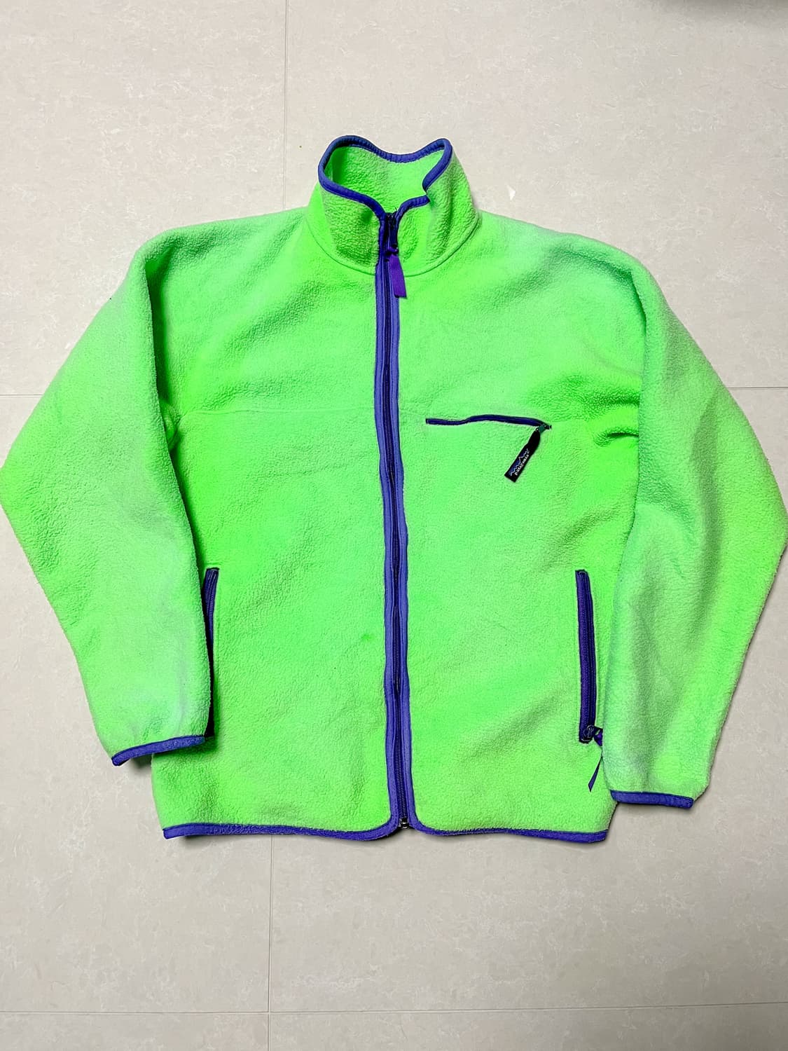 Rare) 80s-90s 미제 파타고니아 신칠라 라임그린 L 상품이미지1